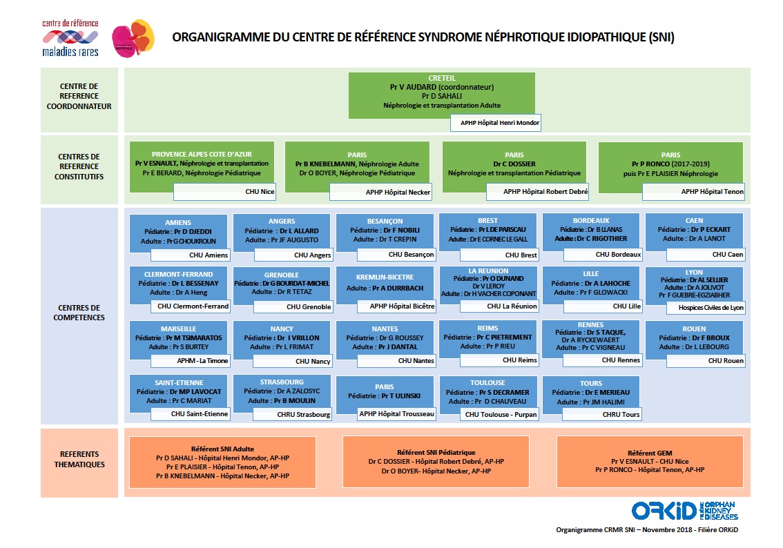 Organigramme du CRMR SNI